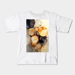 Radiant Rings - Abstract Alcohol Ink Resin Art Kids T-Shirt